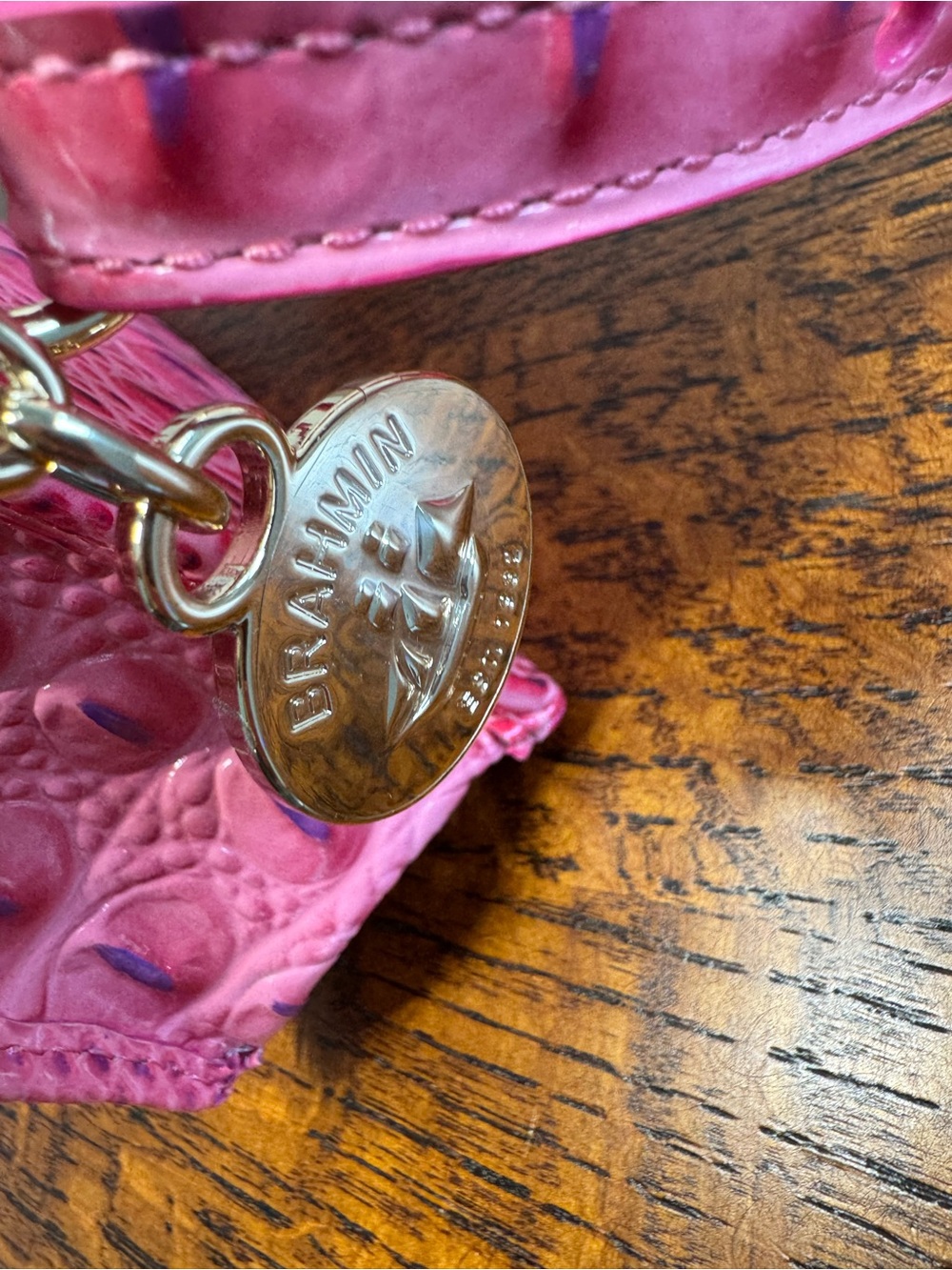 NWT Brahmin Minuette Crossbody in Phlox Pink Melbourne w/Dust Bag - Picture 10 of 11